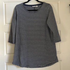 Navy Striped T shirt from LL Bean